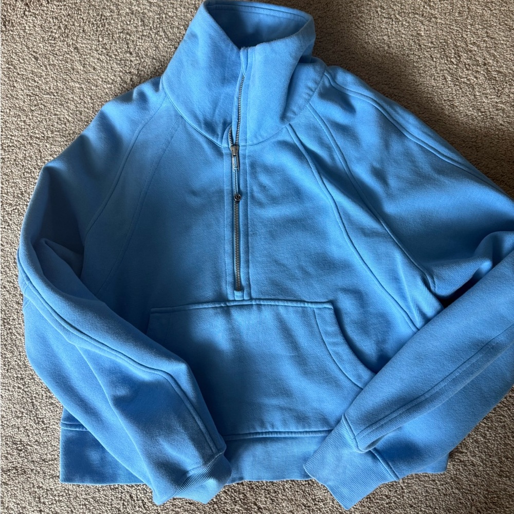 lululemon scuba oversized half zip funnel neck
